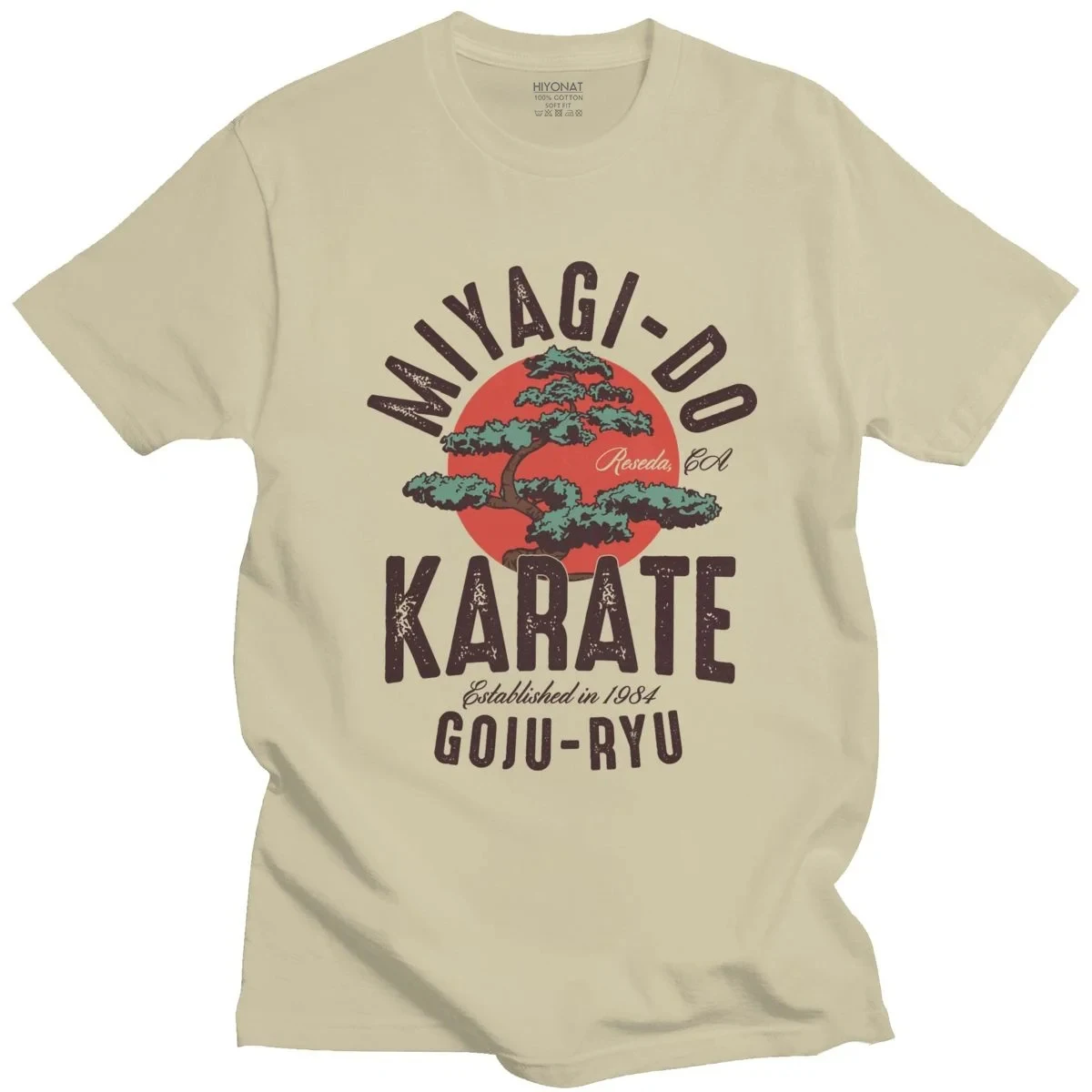 Vintage Miyagi Do Inspired Karate Kid T Shirt Men Cotton Cobra Kai Tshirt Japanese Kung Fu Tee Tops Short Sleeve T-shirt 65731