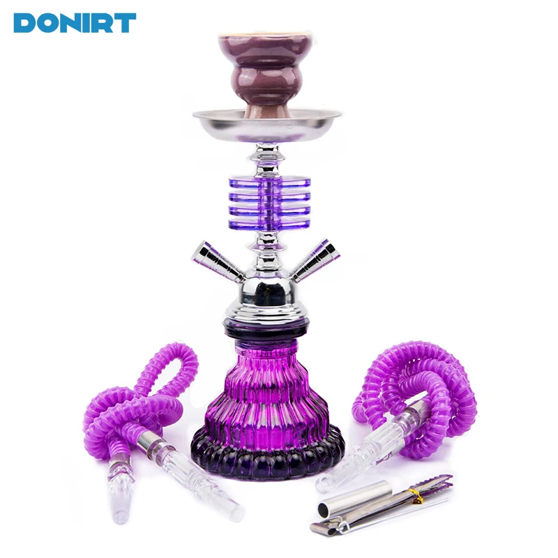 

Acrylic Arabic Hookah Set with 2 Hookah Hose Shisha Bowl Small Sheesha Chicha Cachimba Narguile for Smoking Club Bar Outdoor