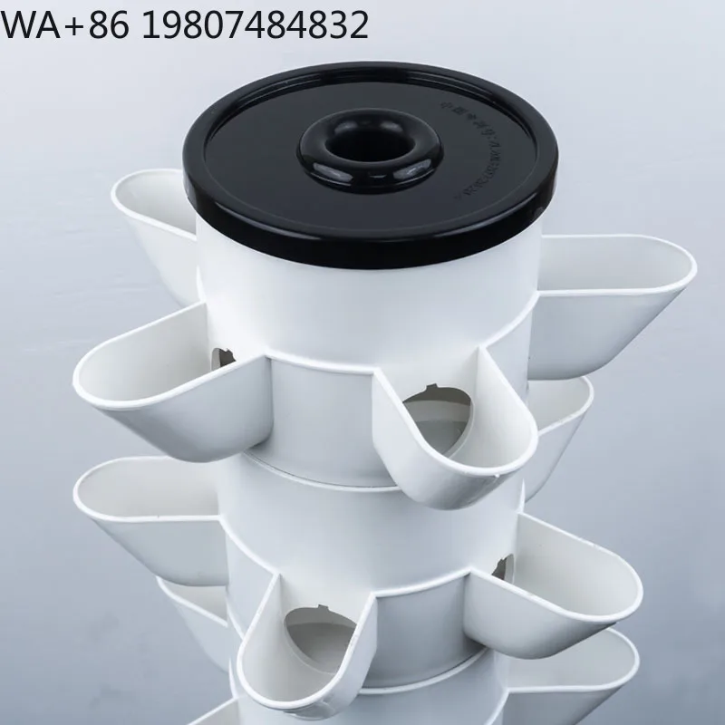 30-hole Vertical Soilless Cultivation Tower  Indoor Balcony Multi-layer Herb Vegetable Complete Hydroponic Growing Starter Kit