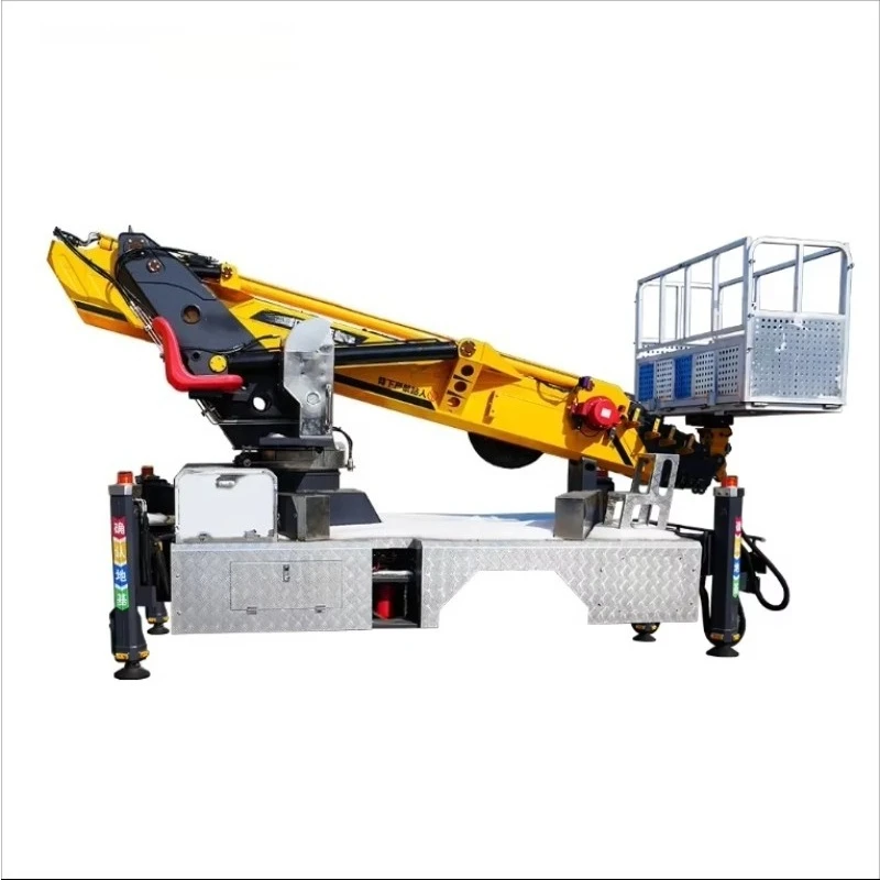 Customized Boom Man Lift Articulated Arm Lift Platform Man Aerial Working Telescopic Boom Lifts Self Propelled Machine