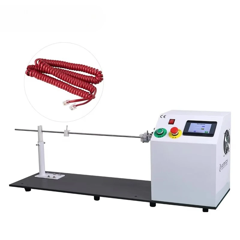

Spring Winding Machine EW-2055 Semi Automatic Phone Cord Telephone Cable Spiral Wrapping Machine
