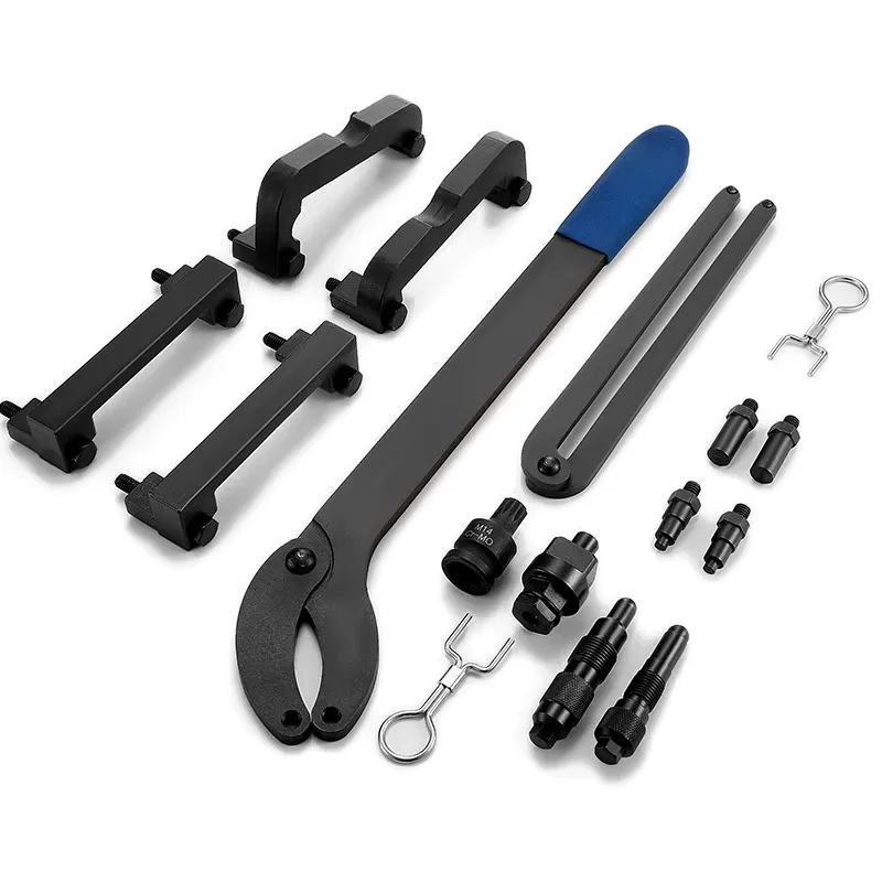 Kit d'outils de verrouillage de synchronisation d'arbre à cames de moteur, ensemble d'outils d'alignement de verrouillage de courroie d'arbre à cames Compatible pour VW Audi 2.4 2.8 3.2 4.2 3.0T