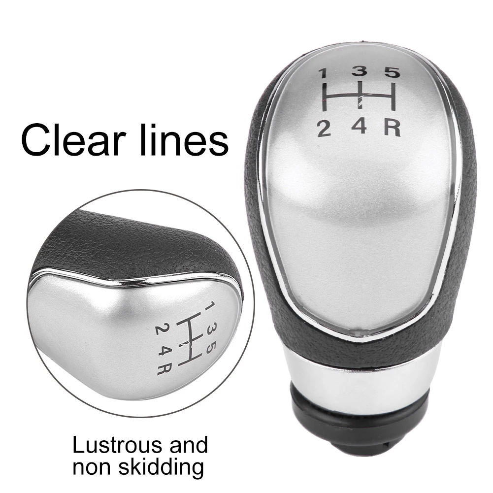 1PC Car 5 Speed Shift Knob Head for Ford Focus MK7 2008-2013 Replacement Gear Lever Knob