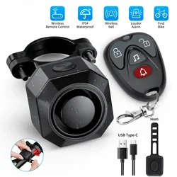 New Bicycle Alarm Wireless Waterproof Motorcycles Scooter Bike Anti theft Alarm Security Protection Vibration Burglar Alarm