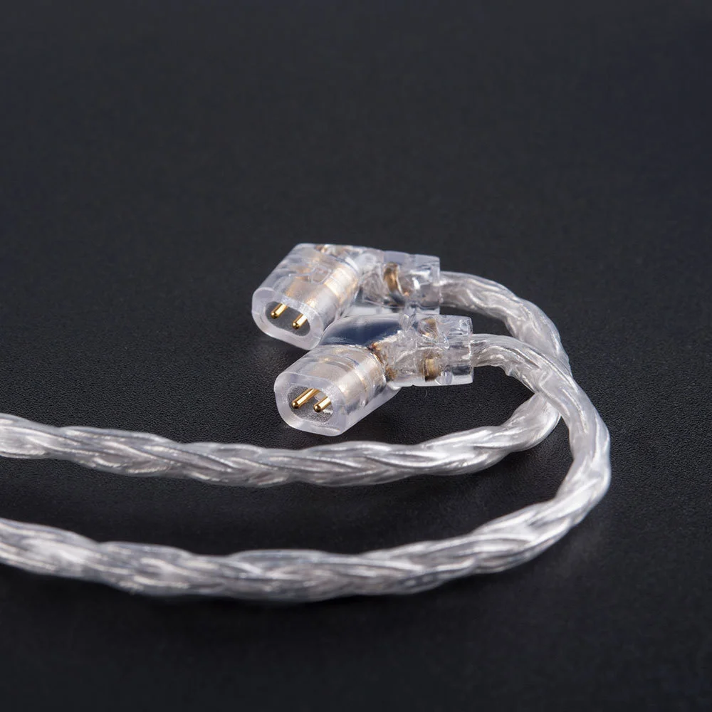 KBEAR 16-adriges, verbessertes, versilbertes, symmetrisches Kabel, 2,5/3,5/4,4 mm, kabelgebundener Kopfhörer, MMCX/QDC/2PIN-Anschluss für KZ KBEAR BL03 KS1 – Detail 17