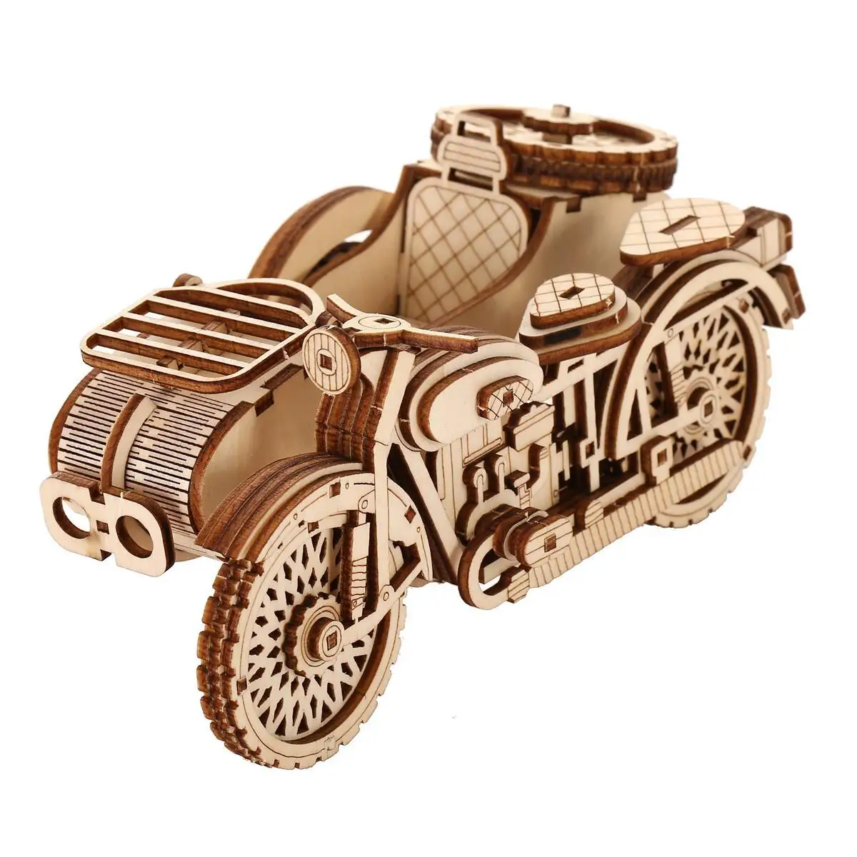 

OUZEY 3D Wooden motor van Model Kit - DIY Laser Cut Assembly Puzzle, Educational Building Project for Adults & Teens Age 14+