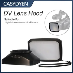 16:9 Wide Lens DV Square Lens Hood Cover Screw Mount For Video Film Cinema Camcorders Lens 43mm/46mm/52mm/58mm/72mm/77mm