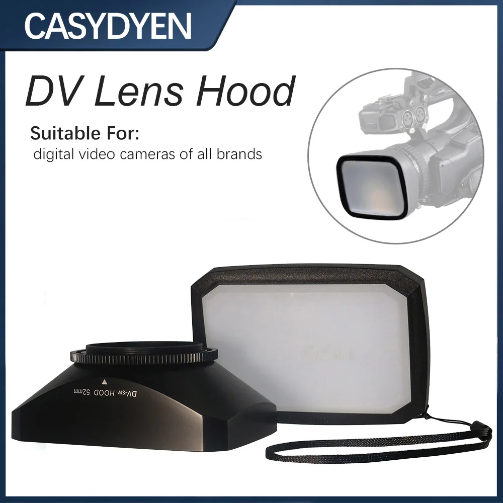 Osłona obiektywu kwadratowa 16:9 Wide Lens DV z mocowaniem na śrubę do kamer wideo, filmowych i kinowych, obiektywów 43mm/46mm/52mm/58mm/72mm/77mm