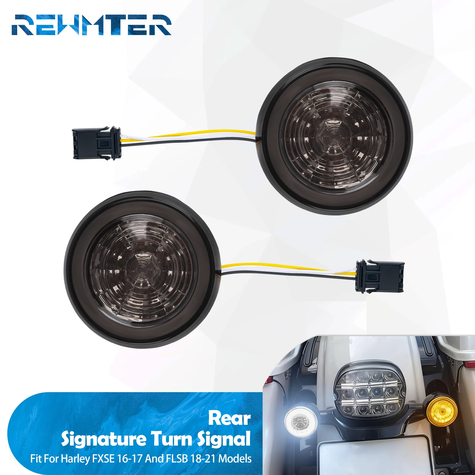Feux arrière LED pour moto, clignotants intégrés, feux de positionnement pour Harley FXSE 16-17 Softail Sport Glide FLSB 18-25