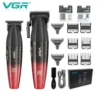 VGR Hair Trimmer Professional Barber Clippers Metal Hair Cutting Machine 9000 RPM Haircut Trimmer Cordless Trimmer for Men V-640