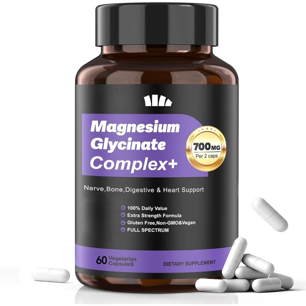 Active Magnesium Complex Capsules Containing Citric Acid Oxidized Amino Acids - Helps with Normal Protein Musculoskeletal Health