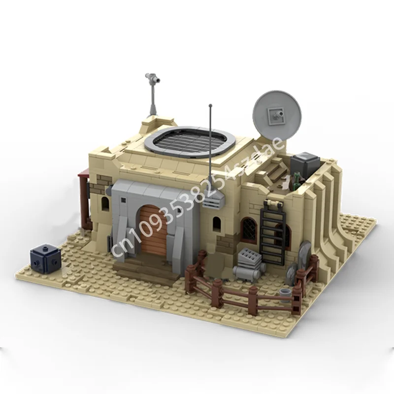 

929 шт. MOC научно-фантастический фильм (STAR BATTLE) Tatooine Mos Eisley Generator Series строительные блоки модель фестиваль подарок для мальчика