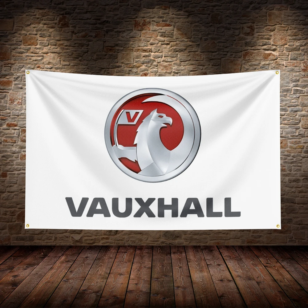 3x5 Ft V-Vauxhalls  Flag Polyester Printed Car Flags for Room Garage Decor