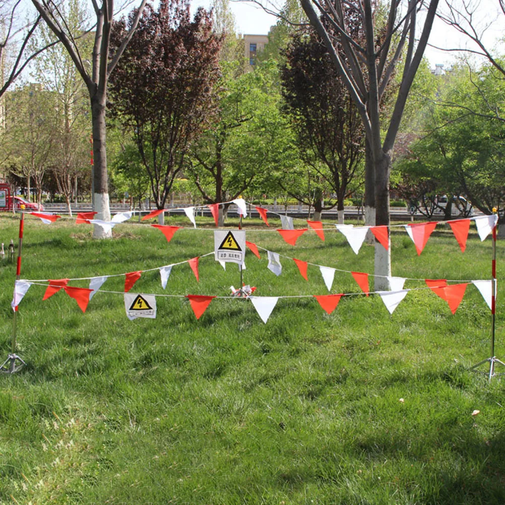 

Waterproof Pvc Flag Lightweight Durable Roadwork Safety Triangle Warning Flag For Construction Garden Alert Decor