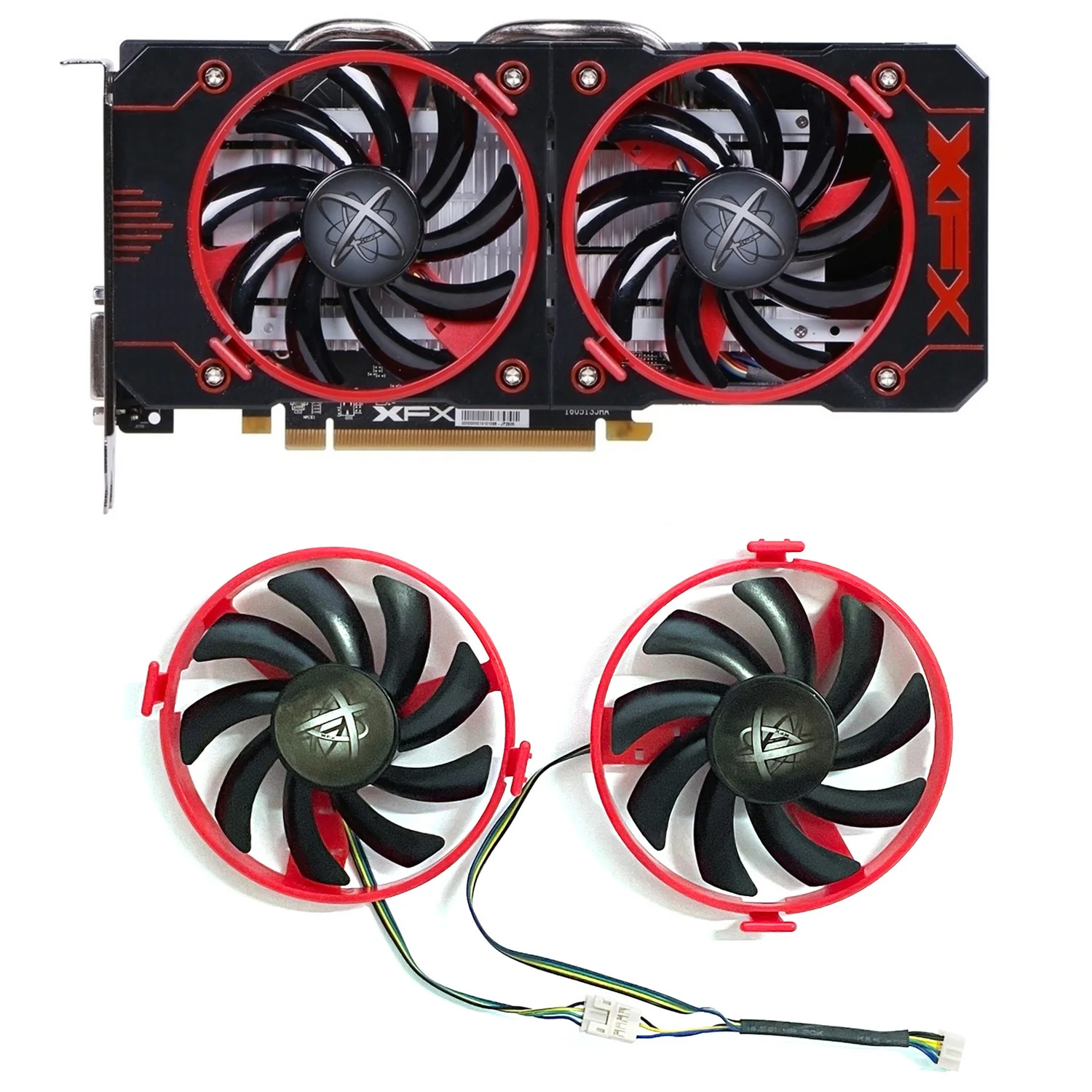 

2PCS New FDC10U12S9-C DC 12V 0.45A 4PIN XFX Radeon RX 460 GPU Cooler For XFX AMD Radeon RX 460 Graphics Cooling Fan