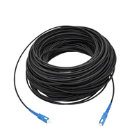 TPU Armored Optical Cable,Jumper,LC UPC,SC,Single-mode, 1Core, Rat proof, sturdy and soft 200M
