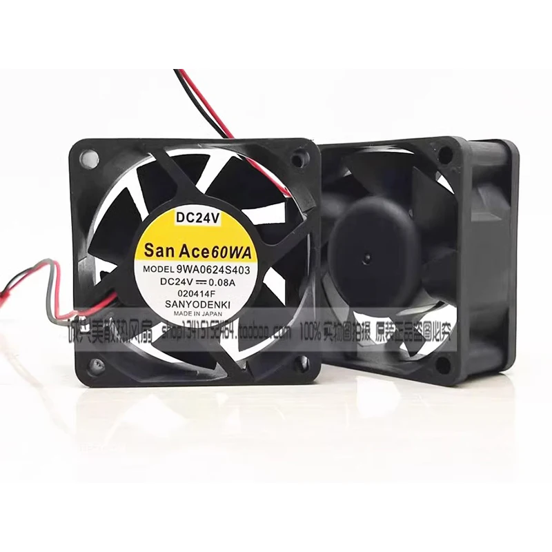 

New 9WA0624S403 24V 0.08A 6025 6cm Fanuc equipment amplifier cooling fan