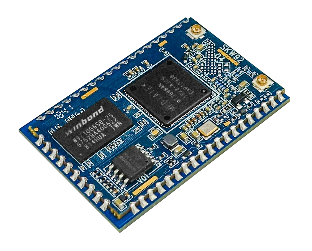 Support interface I2C, PCM, I2S(192K/24bits), PWM, SPI slave, UART lite, GPIO WIFI module