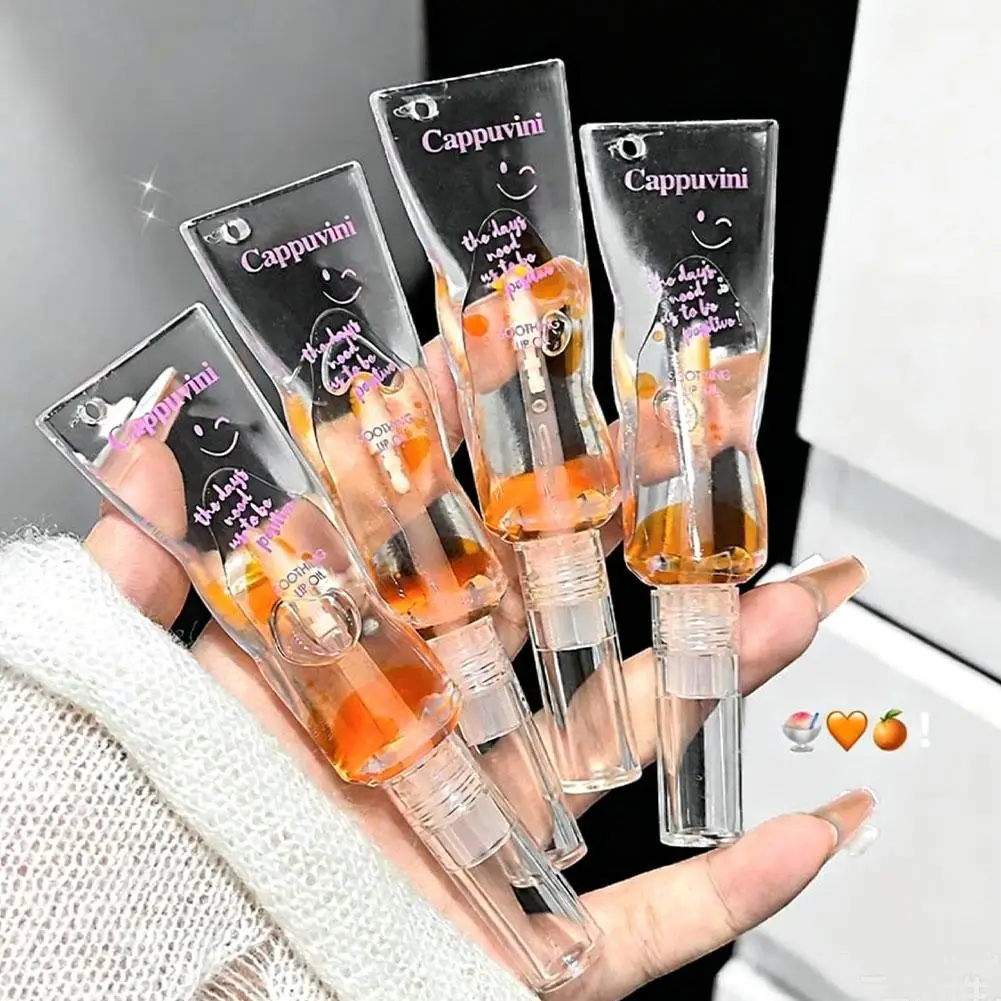 Soothing Lip Oil Glossy Hydrating Color Changing Lip Glow Clear Gloss Moisturizing Nourishing Soft Lip Care Makeup