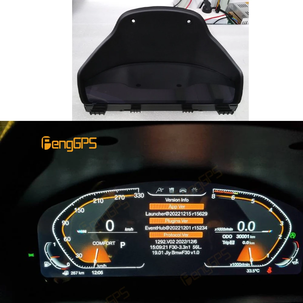 For BMW 3 4 Series F30 F31 F32 F33 F34 Car LCD Dashboard Digital Cluster Virtual Cockpit Instrument Panel Speedometer Screen