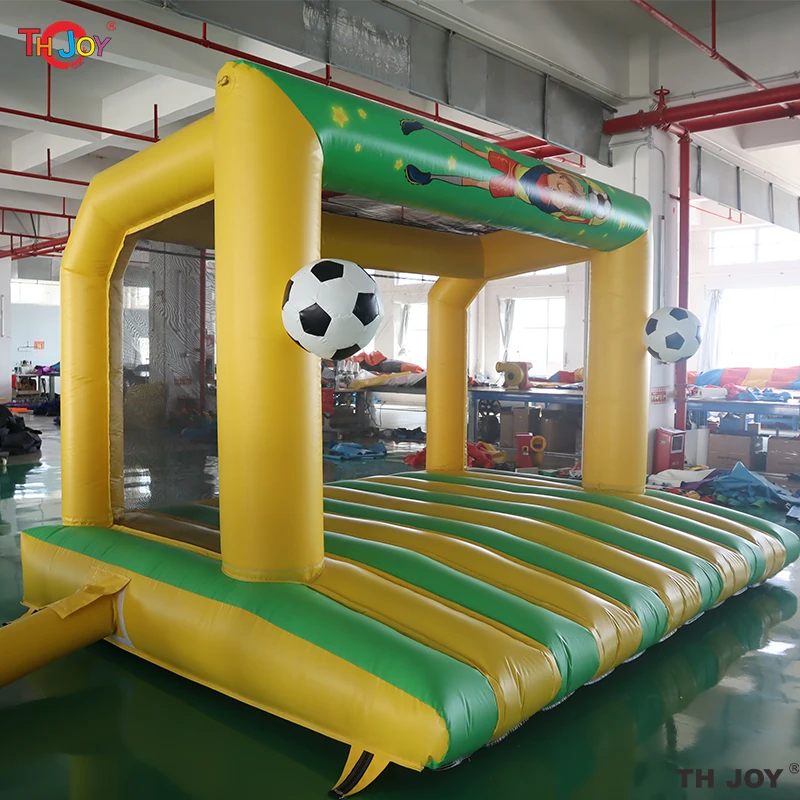 Cible de but de football gonflable 4x3m, jeu de Sport de carnaval de tir gonflable à vendre