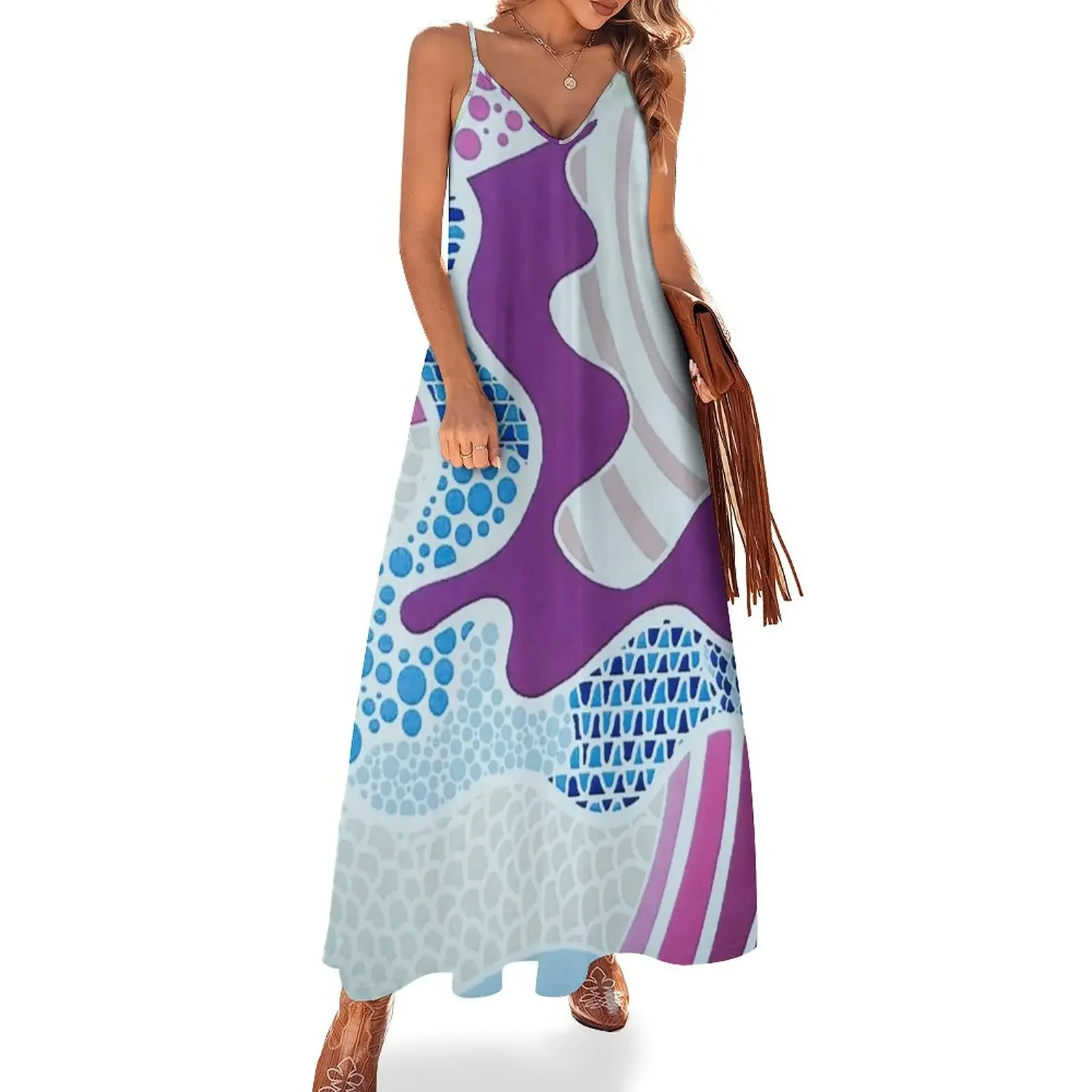 

When the Moon Hits Your Eye Too Sleeveless Dress loose summer dress party dresses women dresses summer