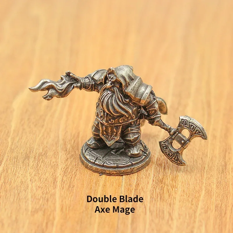 Vintage Dwarf Mage Soldier Model Figurines Toys Board Game Chess Car Decoration Boys Gifts