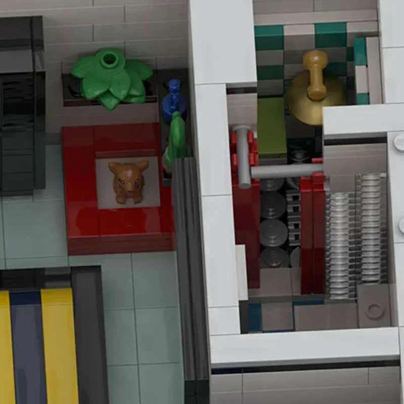 ตัวต่อโมเดิร์นบล็อก ชุดสร้างบ้านสไตล์โมเดิร์น บ้านแสนหวาน ตัวต่อเทคนิคแบบ DIY ของเล่นประกอบเองสำหรับเด็ก ของขวัญวันหยุด