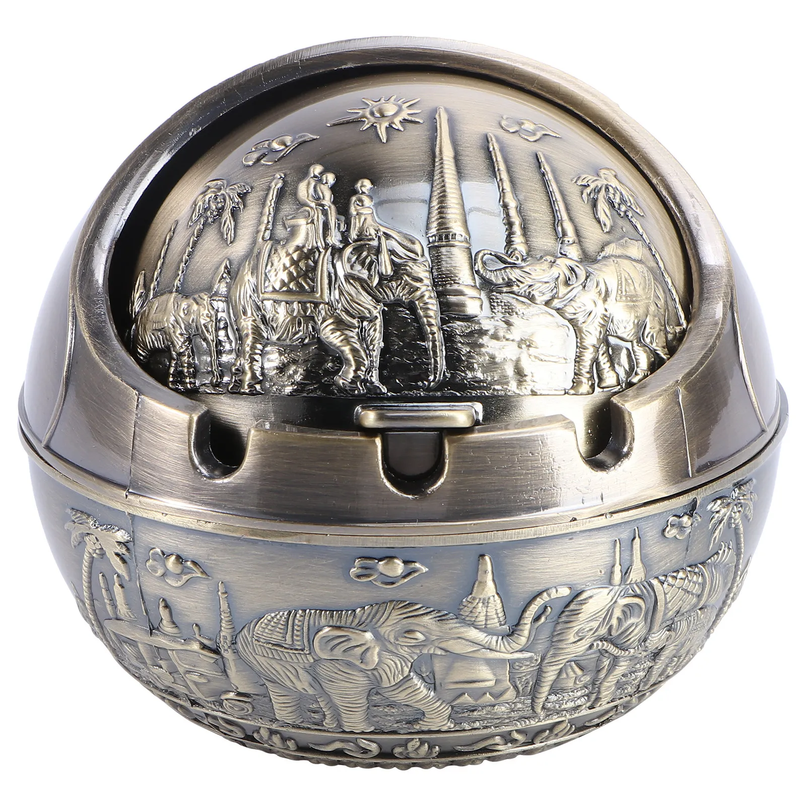 

Practical Ashtray Vintage Elephant Decor Art Holder Decorative Office Premium Material