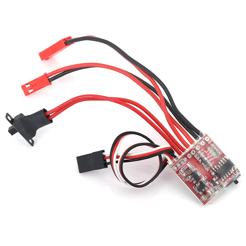 20A Bidirectional Brushed ESC RC Electric Speed Controller 4.8V-8.4V for Vehicles And Ships with Forward Reverse Braking Control