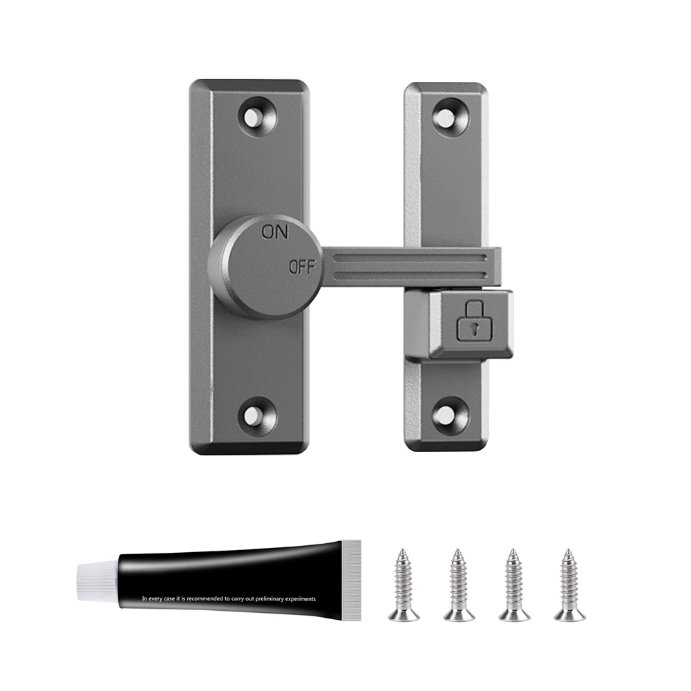 90 180 Degree Anti-theft Buckle Latches Sliding Door Locks Home Cupboard Door Catches DIY Hardware Accessories