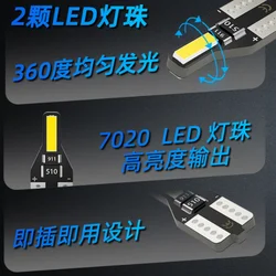 10pcs T10 W5W Led Bulb Auto Led Interior Light For BMW 1 2 3 4 5 6 7 Series X1 X3 X4 X5 X6 E60 E90 F07