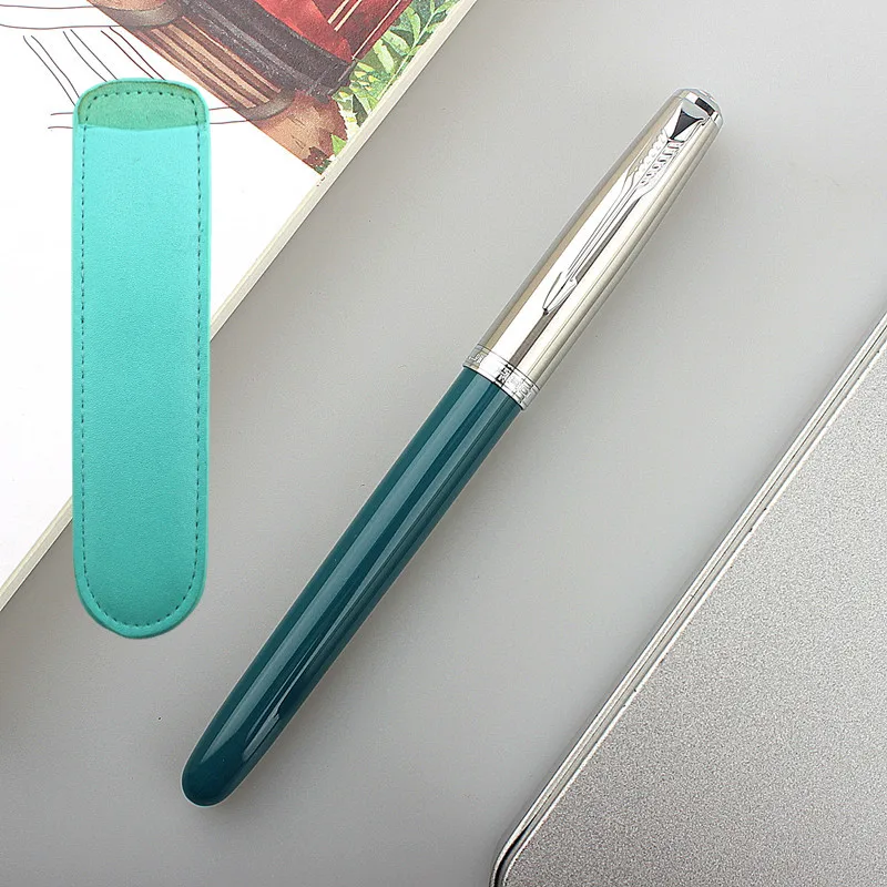 

Jinhao 86 Resin Classic Fountain Pen Silver Cap Extra Fine Nib 0.38mm Ink Pen school office business writing pens gifts