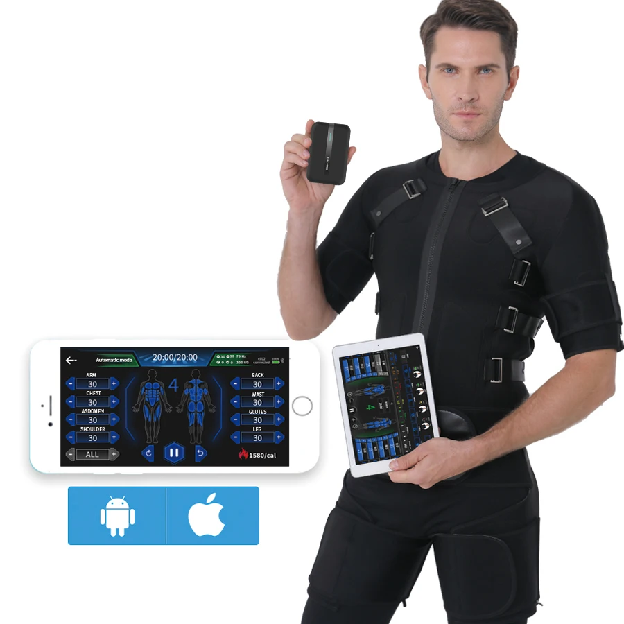 Ems Suit for Efficient Fitness Bodybuilding Optimize Training Time