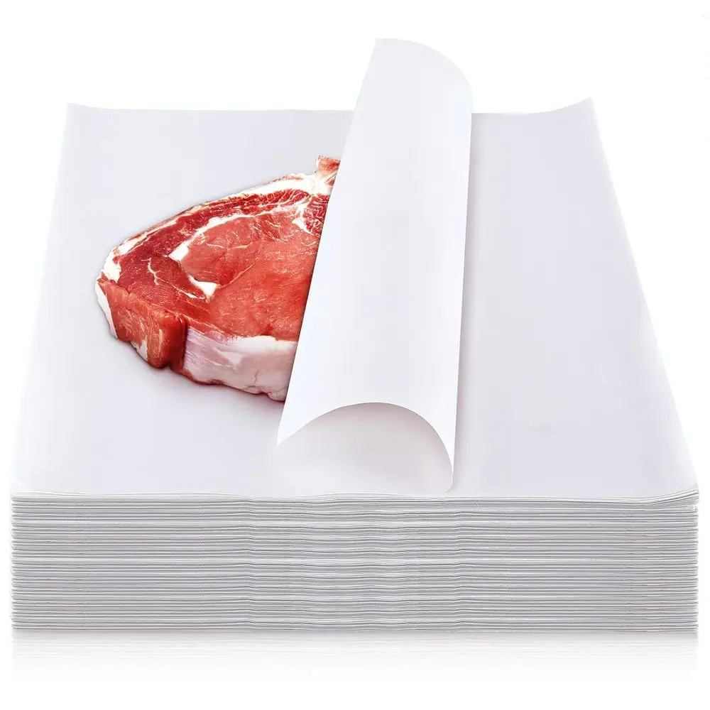 Disposable Sublimation Square Butcher Paper Sheets, 150 Pack, 12x12 Inches, Ideal for Meat Wrapping and Art Projects