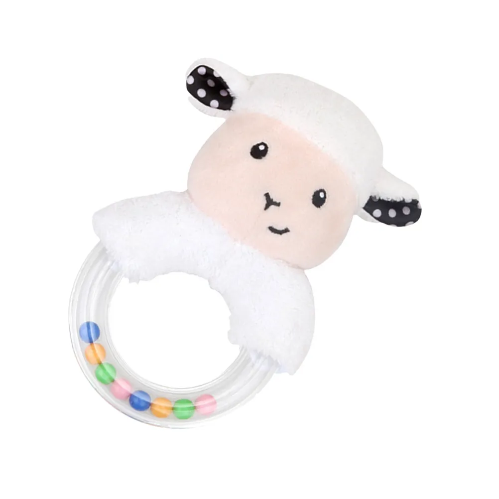 Funny Kids Hand Infant Baby Cartoon Animal Pattern Bells Sound Grasp Coordination Funny Kids