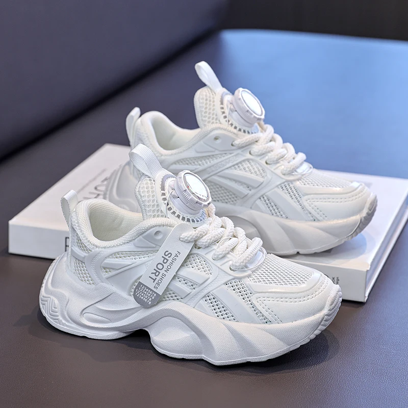 

Kids Daily School Athletic Shoes Summer Open Circulation Mesh Wear Resist Rubber Outsole Soft Foam Outdoor Footwear