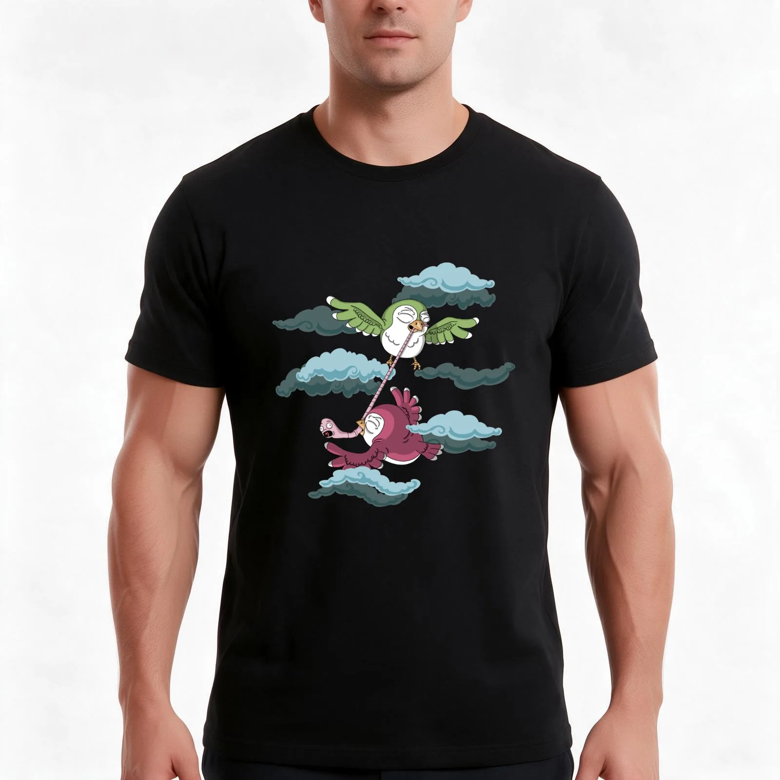 The eternal struggle T-Shirt, Summer Casual Cotton Tee, Oversized Streetwear Tops, Vintage Graphic Print, Loose Fit Short Sleeve