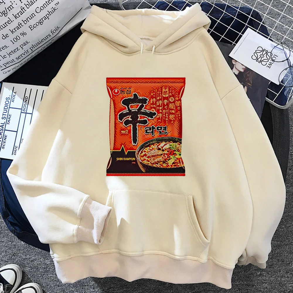 Shin Ramen hoodie Y2K kawaii athleisure patterned harajuku youthful women sweatshirts youthful pattern