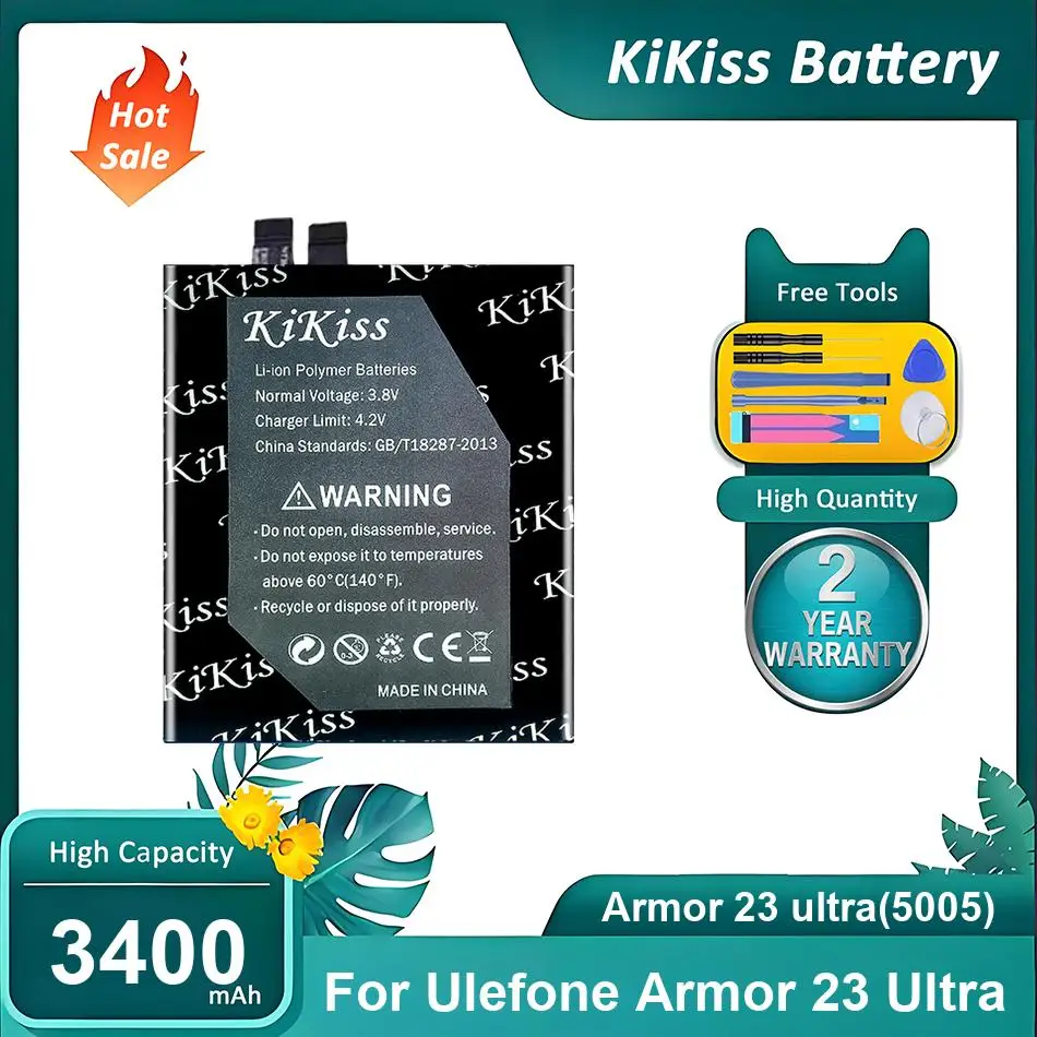 

Литий-ионный полимерный аккумулятор для мобильного телефона Ulefone Armor 23 Ultra, Armor 23 Ultra (5005), 3400 мАч