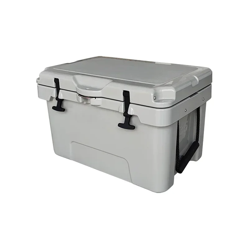 Plastic 35L ice bucket camping hard cooler rolling plastic cooler box