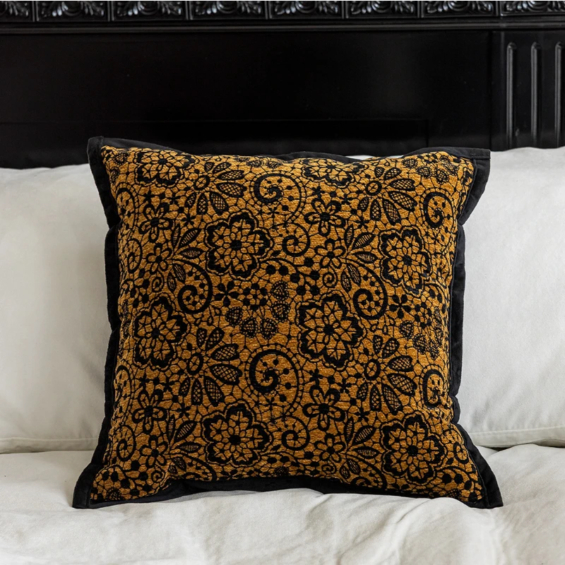 New Classical Style Cushion Cover Fall Home Decor Living Room Throw Pillow Cover 45x45cm Sofa Bed Chinese Model Room Decoration