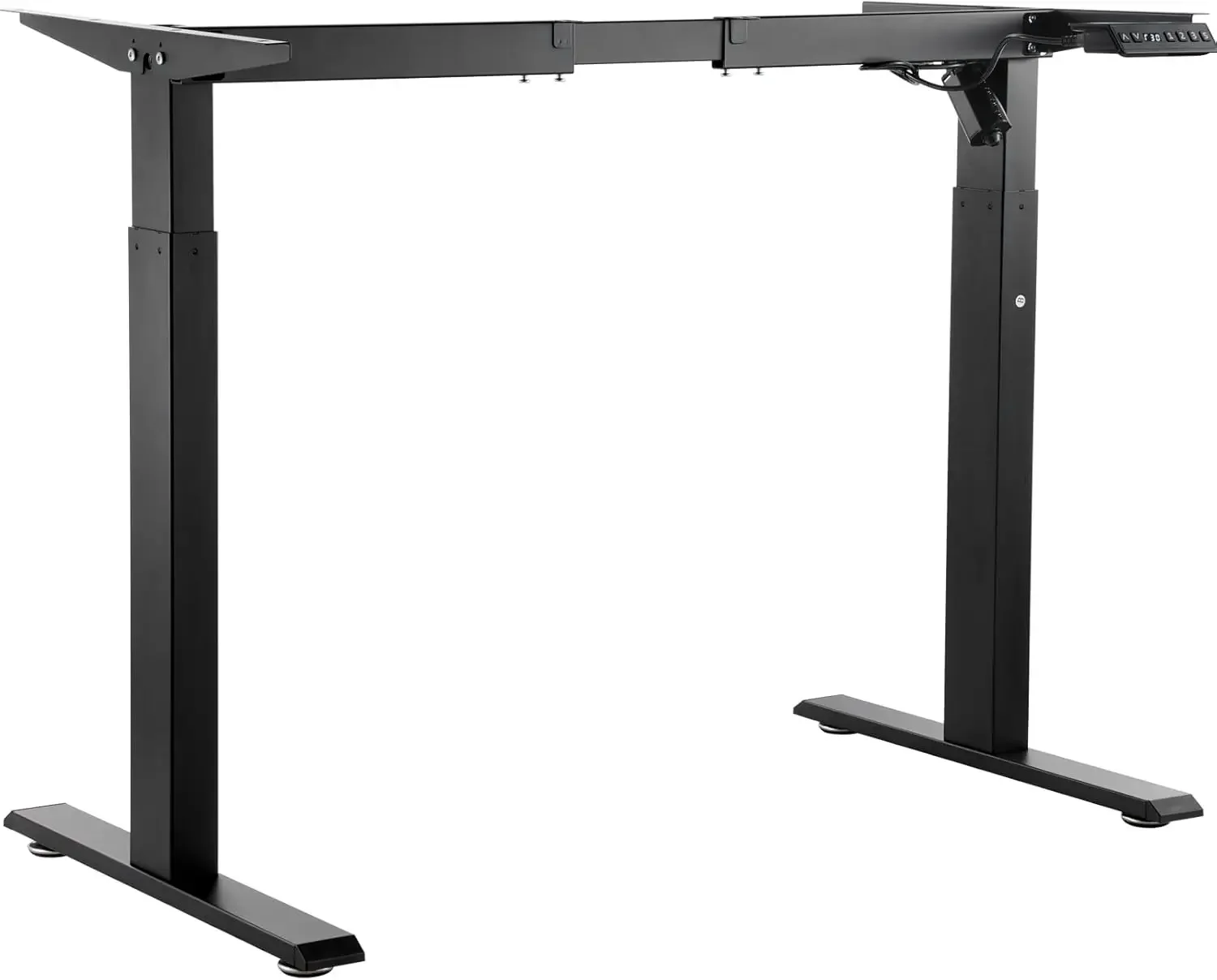 Standing Desk Frame, Adjustable 27.6-46.1 inch Height & 35.4-53.2 inch Length Electric Stand Up Computer Desk Legs