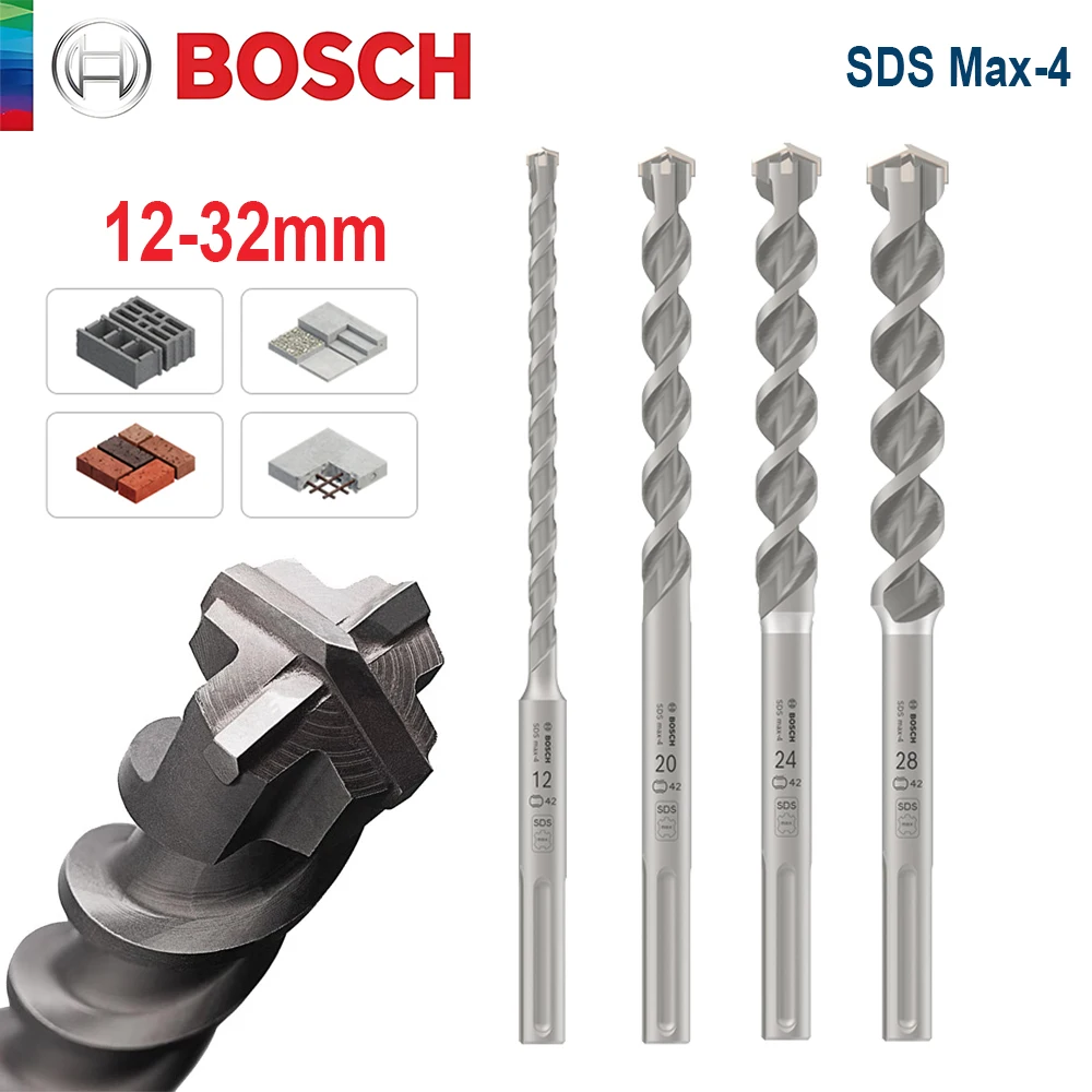 Сверло для бетона серии Bosch Pro SDS Max-4 12-32 мм