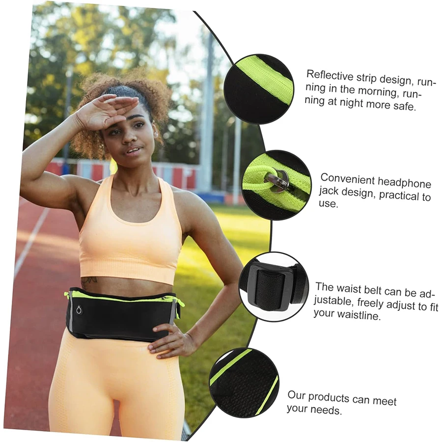 Running Waist Bag Marathon Jogging Bag Men Women Outdoor Riding Fitness With Water Bottle Waterproof Phone Sport Belt Waist Bags