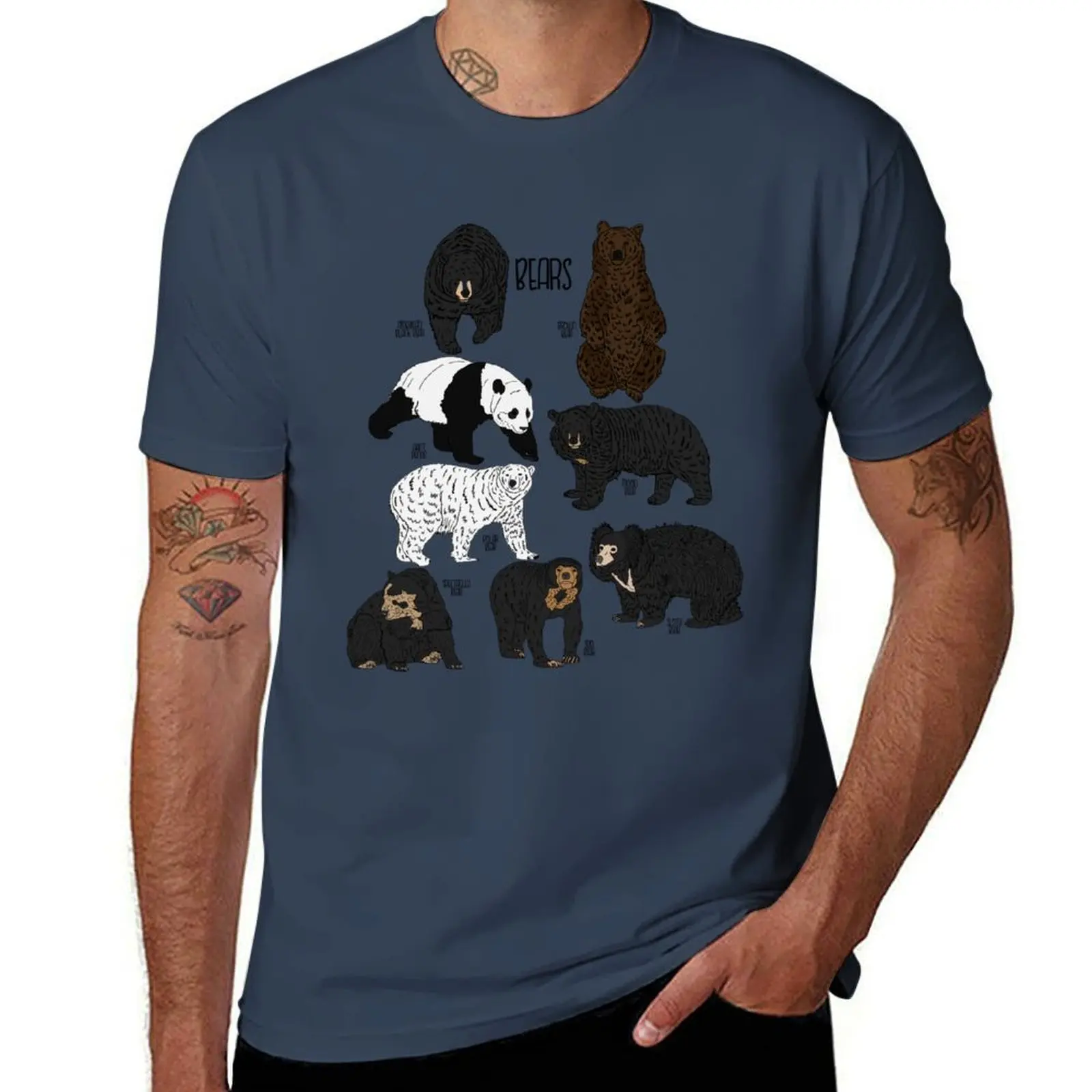 

Bears T-Shirt cotton graphic tees graphic tee shirt men clothings