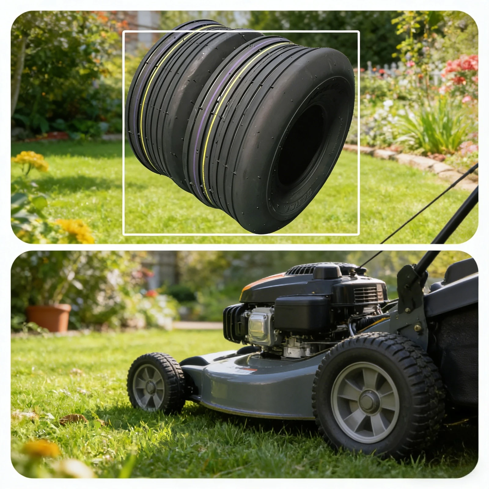 

Replace tires G33001651 ZY 13X6.50-6 4PR QM508*2 Heavy Duty Tire, Excellent Anti-Slip & Wear-Resistant Performance, MP