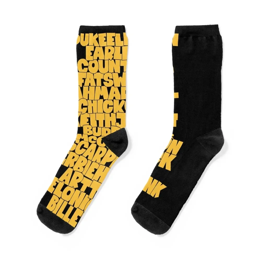 

Jazz Legends in Type: The Jazz Pianists Socks Run set christmas gift new in's Socks Ladies Men's