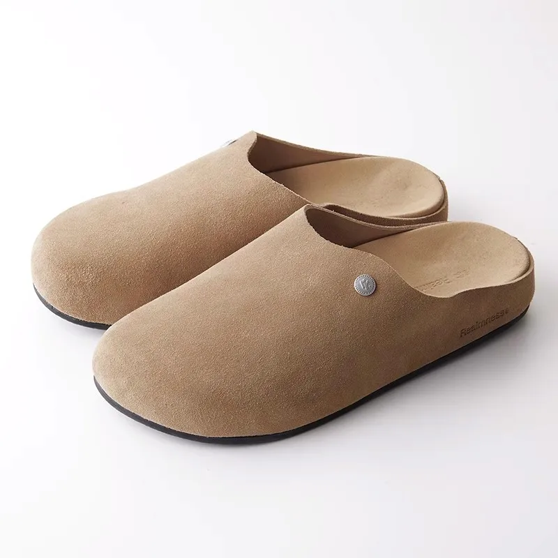 Women Slippers Classic Cork Clogs Home Slippers Women Soft Foot Bed Suede Sandals with Arch Support Trendy Beach Slides Women