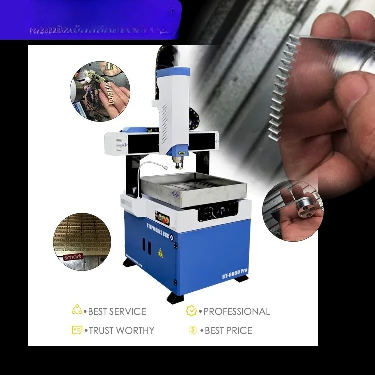 Impressive Mini Metal CNC Router Engraving Cutting Machine Iron Cast